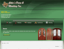 Tablet Screenshot of cokersdoors.com